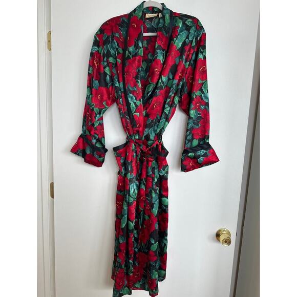 Vintage Victoria's Secret Gold Label Floral Robe, Size M/L, EUC - Picture 1 of 6